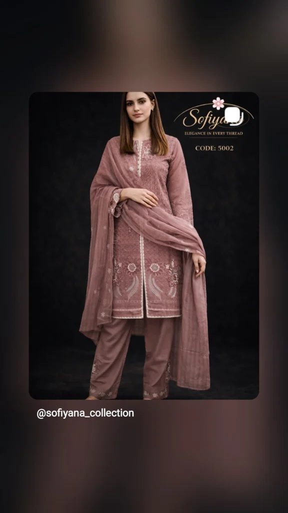 rose dust embroidered co ord set
