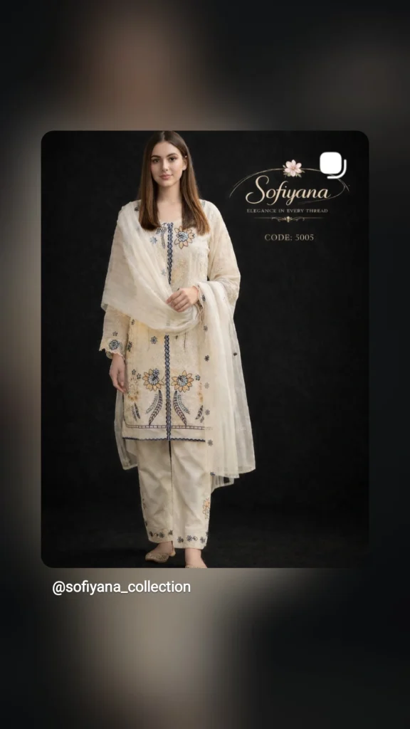 ivory bloom embroidered co ord set