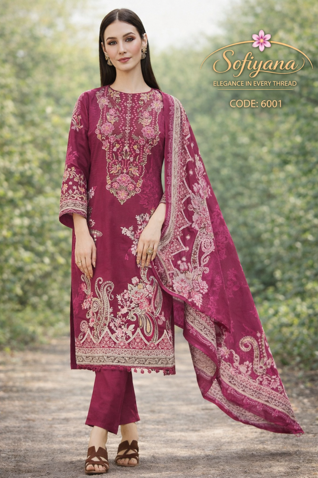 royal berry cotton semi stitched dress royal berry cotton semi stitched dress